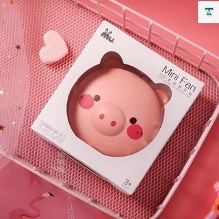 Quạt mini cầm tay con heo