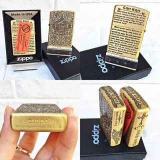 Bật Lửa ZIPPO Mỹ, Bật Lửa ZIPPO USA - Đồng Khắc 5 Mặt BEAST Xài Xăng Có Tem Đỏ