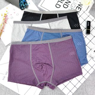 Hộp 4 quần sịp đùi thông hơi nam xuất Nhật