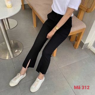 QUẦN ỐNG LOE DÀI XẺ TRƯỚC PHONG CÁCH SANG CHẢNH