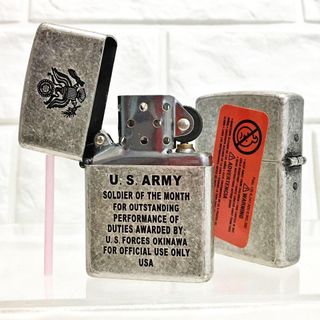 Bật Lửa ZIPPO Mỹ, Bật Lửa ZIPPO USA U.S (Quân Đội Mỹ) Màu Bạc Cổ Điển Xài Xăng Có Tem Đỏ