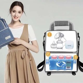 Balo bỉm sữa, balo giữ nhiệt Vcool