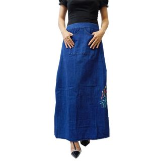 Váy Chống Nắng Jean Kiểu Truyền Thống Nút Bấm