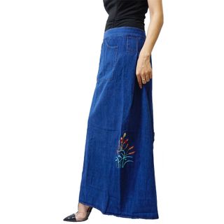Váy Chống Nắng Jean Kiểu Truyền Thống Nút Bấm