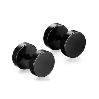 Bông tai quả tạ Unisex phong cách Hàn Quốc xỏ lỗ