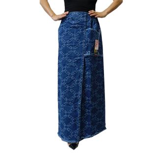 Váy Chống Nắng Jean Họa Tiết Giả Rách Kiểu Truyền Thống Nút Bấm