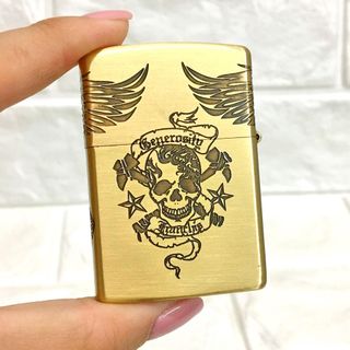 Bật Lửa ZIPPO Mỹ, Bật Lửa ZIPPO USA - Đồng Khắc 5 Mặt Hình Đại Bàng 1932 Xài Xăng Có Tem Đỏ