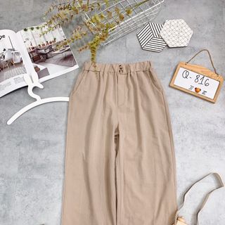 Quần ống rộng 2 nút