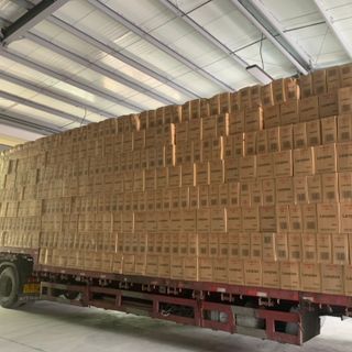 Thùng giấy ăn gấu trúc thành vũ Lanpiao hàng đặt