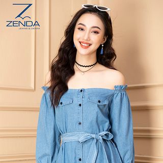 Jumpsuit ngắn trễ vai
