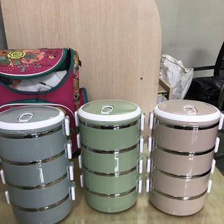Hộp cơm giữ nhiệt 5 tầng phong cách Nhật Bản