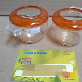 B01; Cặp Cóng nhựa đựng thức ăn cho chim dạng cao, phi 6cm cao 5cm