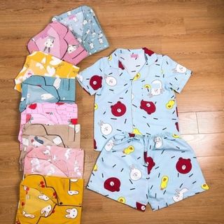 Bộ ngủ pijama tay ngắn quần đùi mẫu mới nhất