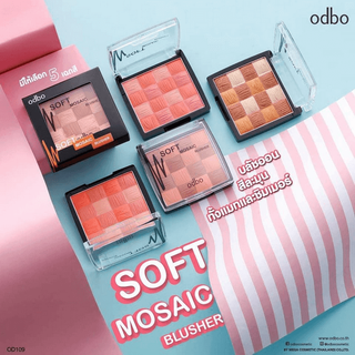 Phấn Má Hồng Odbo Soft Mosaic Blush OD109