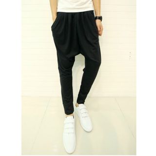 quần thun nam đáy thụng Mã: ND0094 - ĐEN