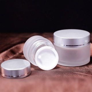 Hũ Thủy Tinh Mờ Nắp Bạc Đựng Mỹ Phẩm 5g/10g