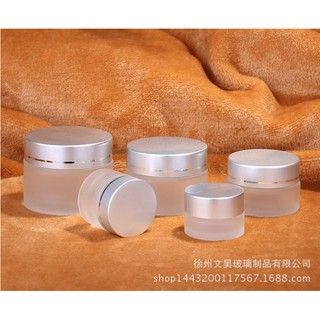 Hũ Thủy Tinh Mờ Nắp Bạc Đựng Mỹ Phẩm 5g/10g