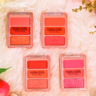 Bảng mắt má 3 ô Sivanna Peach Pro Blush HF6030 6g