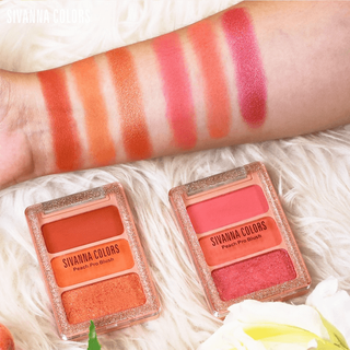 Bảng mắt má 3 ô Sivanna Peach Pro Blush HF6030 6g