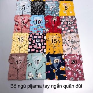 Bộ ngủ kate thái ngắn siêu xinh