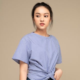 Áo sơ mi xoắn bụng