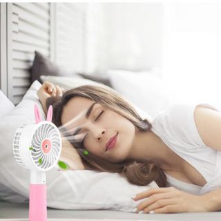 Quạt cầm tay mini phun sương tự động pin khủng 2000mAh chất liệu ABS siêu bền thiết kế nhỏ gọn có cổng sạc