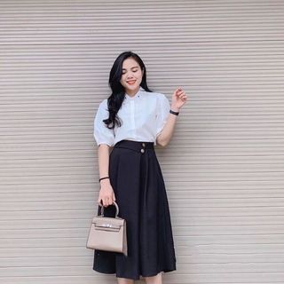 CHÂN VÁY XÒE TUYẾT MƯA DÁNG DÀI