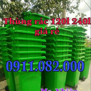 Sỉ lẻ thùng rác 240 lít giá rẻ tại sóc trăng- thùng rác giá rẻ nhất thị trường-