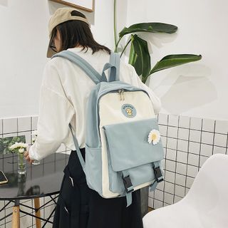 Balo thời trang phong cách Hàn Quốc với họa tiết hoa cúc cực xinh D1449