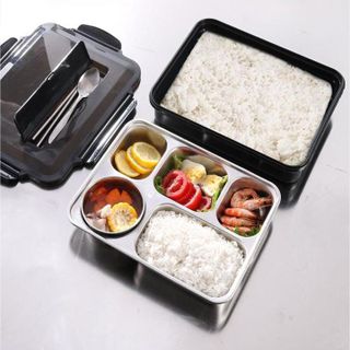 Khay Cơm 5 Ngăn inox 304