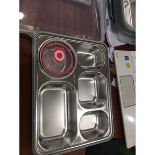 Khay Cơm 5 Ngăn inox 304