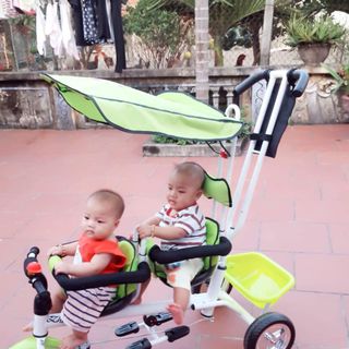 XE ĐẨY ĐÔI CHO BÉ - GHẾ TRƯỚC CÓ THỂ XOAY HƯỚNG