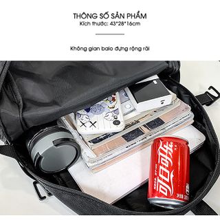 Balo unisex thời trang phối họa tiết bắt mắt D1448