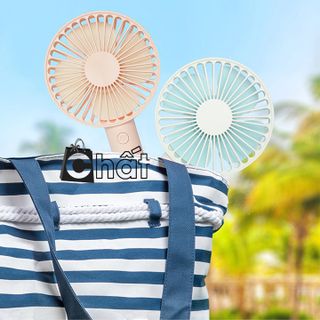 Quạt mini tích điện cầm tay có đế 3 tốc độ