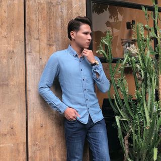 Sơ mi cổ đức không túi