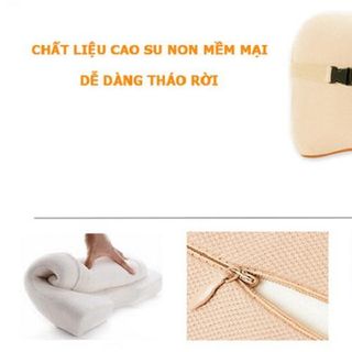 BỘ GỐI VÀ TỰA LƯNG CAO SU NON MÀU ĐEN/KEM/NÂU/GHI XÁM/NÂU ĐỎ