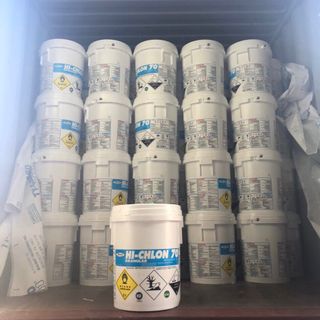Chlorine Nhật Bản Hi -Chlon 70 (Nippon) dùng cho mục đích diệt khuẩn nước bể bơi, nước nuôi trồng thủy sản
