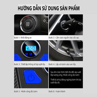 BƠM LỐP Ô TÔ XE HƠI ĐIỆN TỬ AKESI