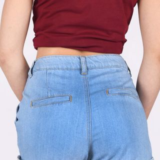 Quần short gập gấu 2 túi chéo