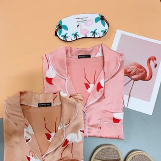 Đồ bộ mặc nhà chất vải satin lụa mát
