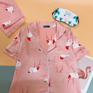 Đồ bộ mặc nhà chất vải satin lụa mát