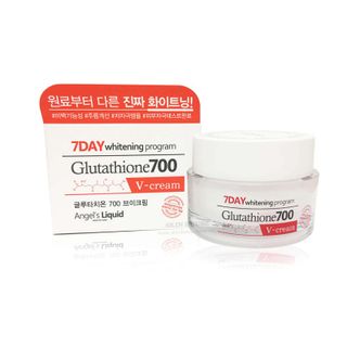 Kem Trắng Da Angels Liquid 7 Day Whitening Program Glutathione 700 V-Cream