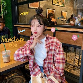 Áo sơ mi sọc caro UNISEX