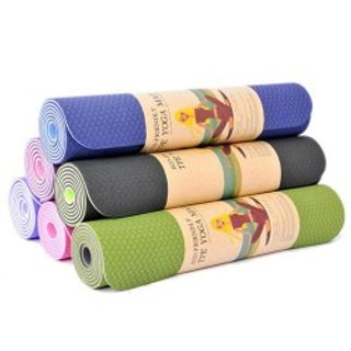 Thảm tập yoga chất liệu tpe 2 lớp dày 6mm giá sỉ​, giá bán buôn