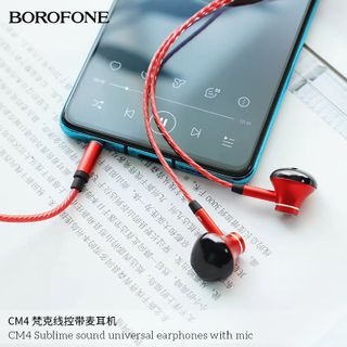 Tai Nghe Nhét Tai Có Dây Borofone CM4 kèm mic zắc 3.5