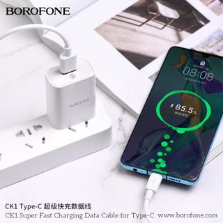 Dây cáp Sạc Nhanh CK1 Borofone Siêu Tốc 5A cổng Type-C - 1m