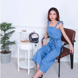 Jumpsuit 2 dây bèo ống suông