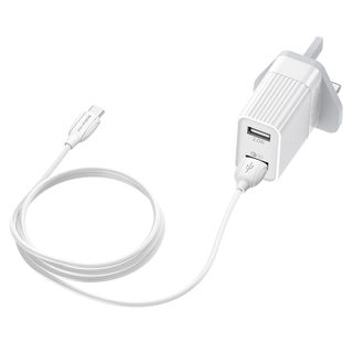 Bộ Cóc Cáp Sạc Nhanh QC3.0 BA39B Borofone - 2 cổng sạc - cổng Type-C chuẩn UK
