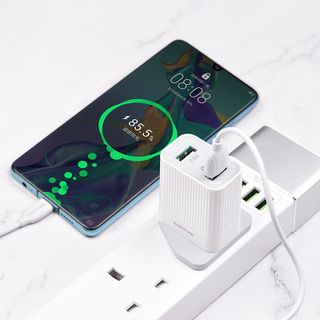 Bộ Cóc Cáp Sạc Nhanh QC3.0 BA39B Borofone - 2 cổng sạc - cổng Type-C chuẩn UK