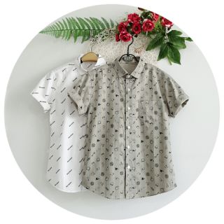 Áo sơ mi baby tay ngắn